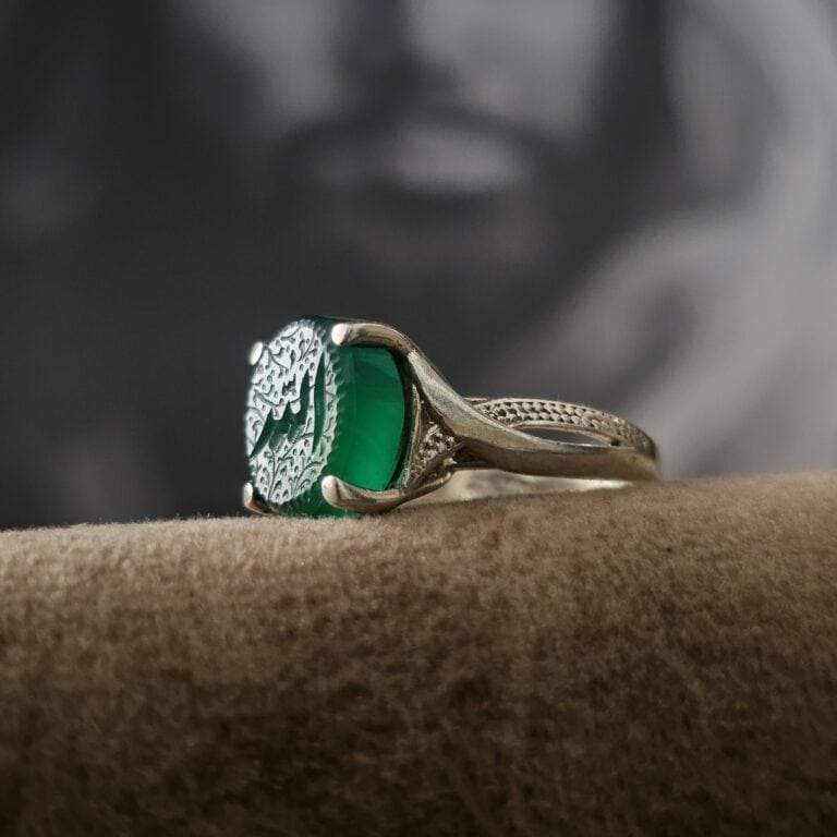 انگشتر زنانه مزین به نام الله