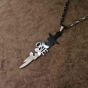 گردنبند استیل ضد زنگ – طرح عدد مقدس ۳۱۳