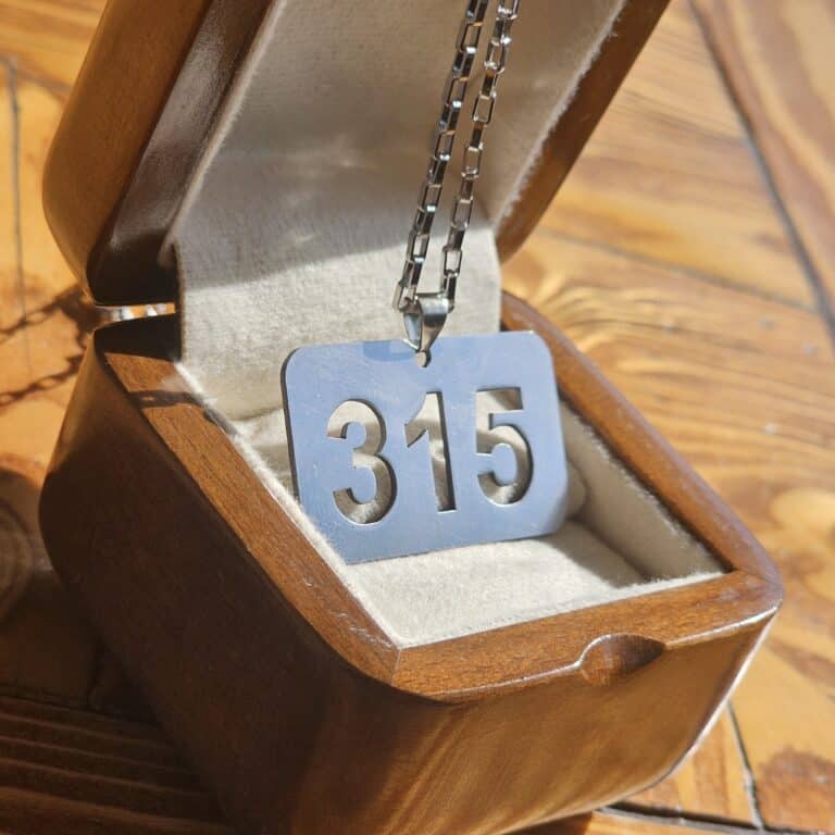 گردنبند استیل طرح 315