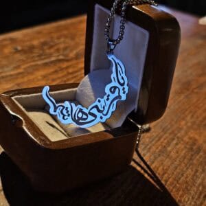 گردنبند حضرت عباس طرح ماه