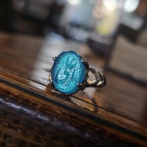 انگشتر نقره دخترانه طرح یا علی