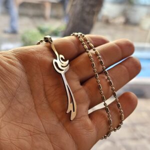 دسته گردنبند 19 گردنبند استیل طرح ذوالفقار فارسی