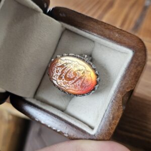 انگشتر نقره روس مردانه یا قمر بنی هاشم