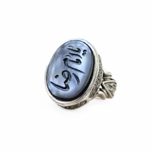 انگشتر نقره مردانه طرح یا امام رضا