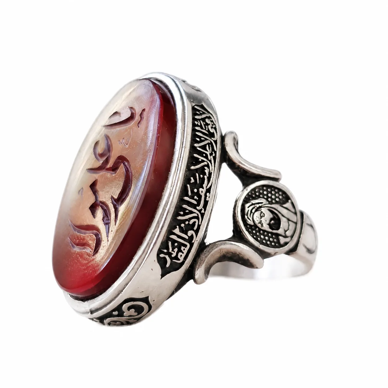 mens-silver-ring-ya-ali-mola-closeup انگشتر نقره مردانه حکاکی یا علی مولا